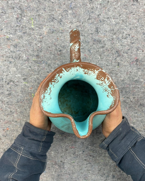 Decorative Turquoise Pitcher