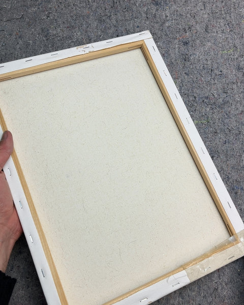Blank White Stretched Canvas, 12x16"