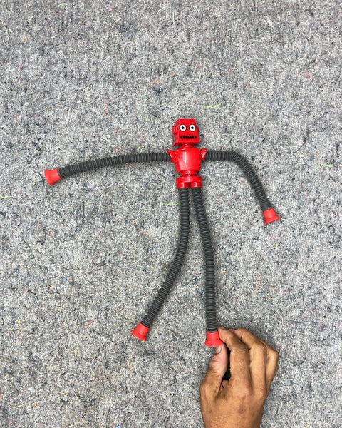 Red Robot Bendable Toy