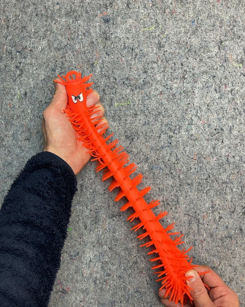 Rubber Puffer Caterpillar Toy