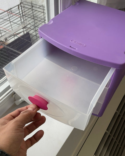 Sterilite 3-Drawer Unit, 8x9x10”