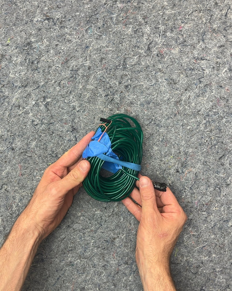 Another Roll Of Green Vinyl Coated Wire