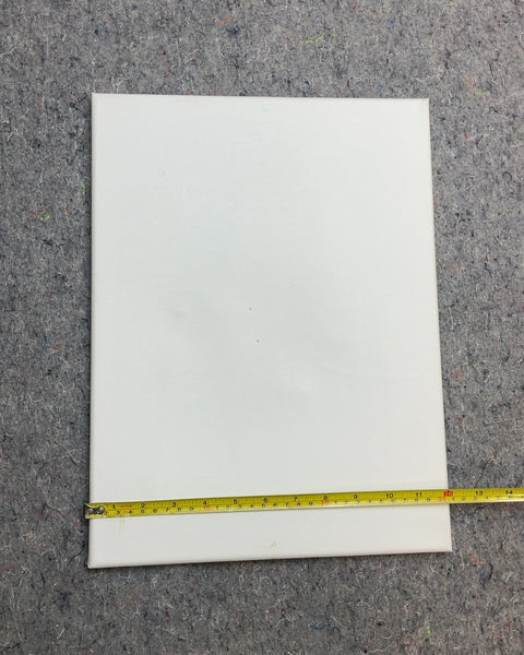 Unwrapped Blank White Stretched Canvas, 12x16"