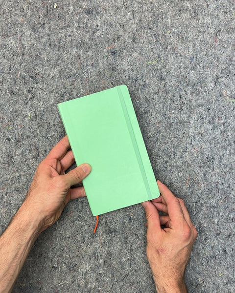 World Happy Green Lined Notebook