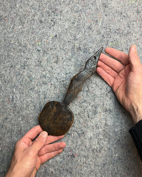 Pretty Hand Carved Wooden Spoon