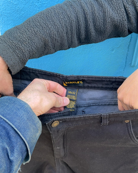 Stanley Workwear Fleece Lined 5 Pocket Jean, Size 34x32
