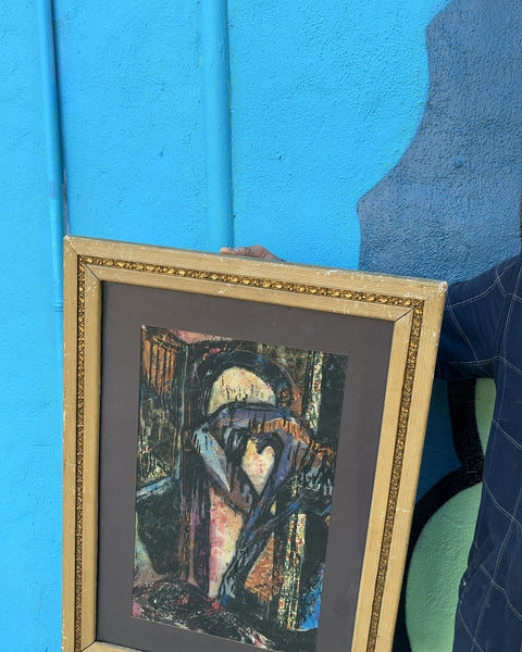 Abstract Framed Wall Art, 19x27"