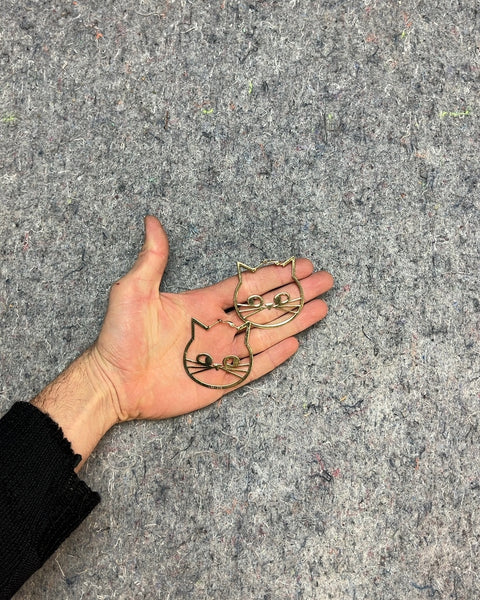 Two Cat-Shaped Earrings
