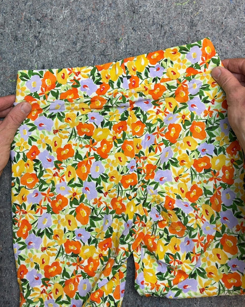 Zara Floral Bike Shorts, Size Women M