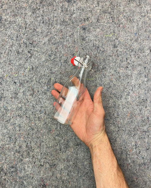 Glass Bottle with Swing Top Stopper