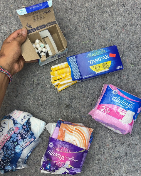 Assorted Tampons and Sanitary Pads
