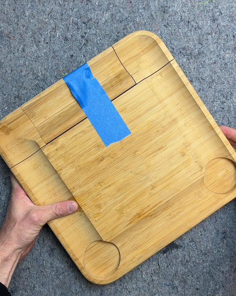 Bamboo Cheese Board with Utensils, 13x13"