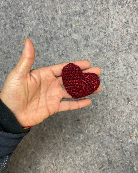Crocheted Shamrock and Hearts