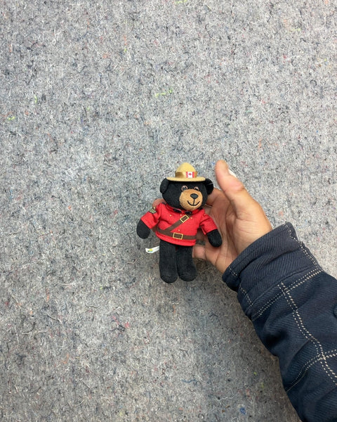 Mountie Bear Keychain
