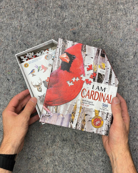 I Am Cardinal Bird-Shaped Jigsaw Puzzle, 300 Pieces