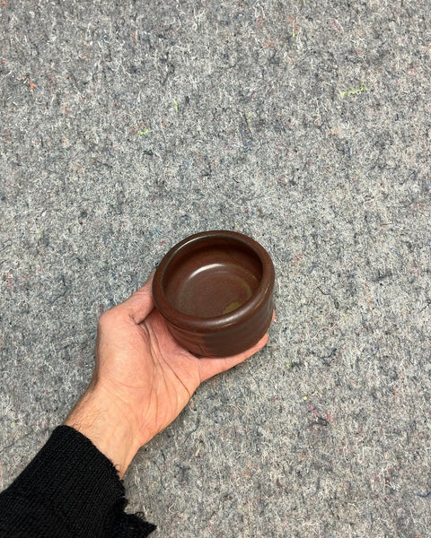 Small Brown Ceramic Dish
