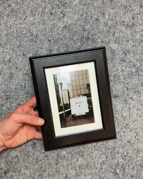 Another Nice Wooden Frame With NY Pic, 7.5x9.5"