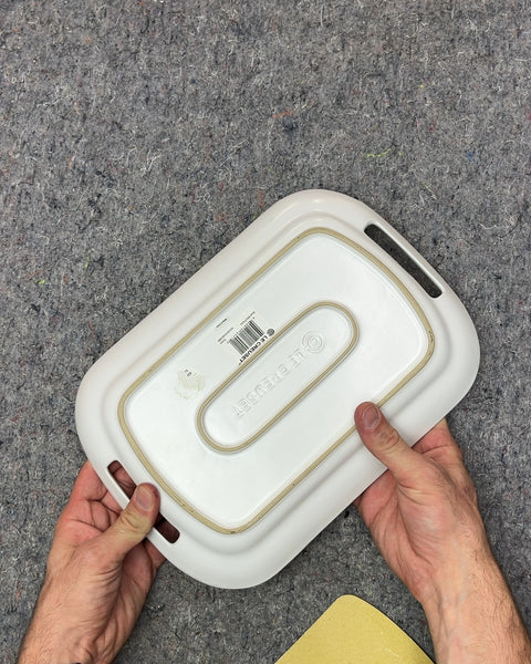 Le Creuset White Serving Platter, 12"
