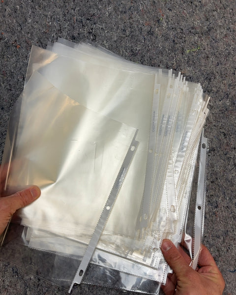 Bunch Of Sheet Protectors, 3-Ring Binder