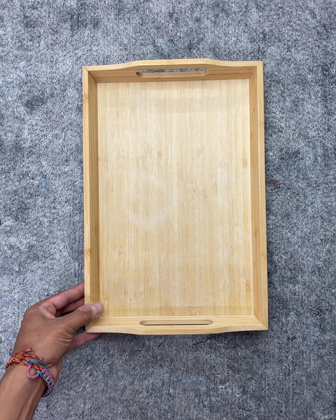 Bamboo Serving Tray, 14x9"