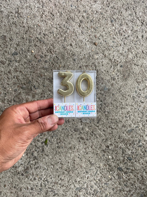 30 Birthday Candle