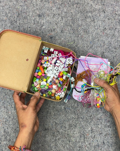 Assorted Craft Beads and String Kit