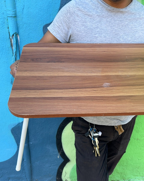 Wood Grain Laptop Bed Tray Table, 16x27"