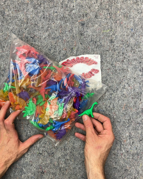 Bag of 100+ Assorted Dinosaur Toys