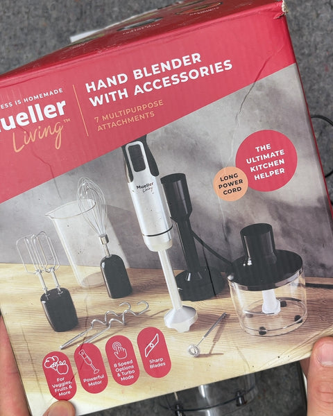 Mueller Living Hand Blender with Accessories