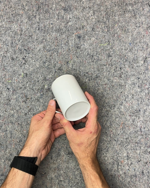 Elegant White Ceramic Coffee Mug