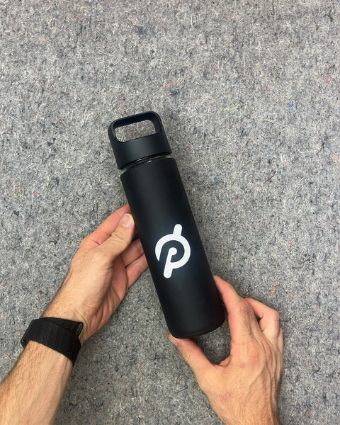 Peloton Black Glass Water Bottle