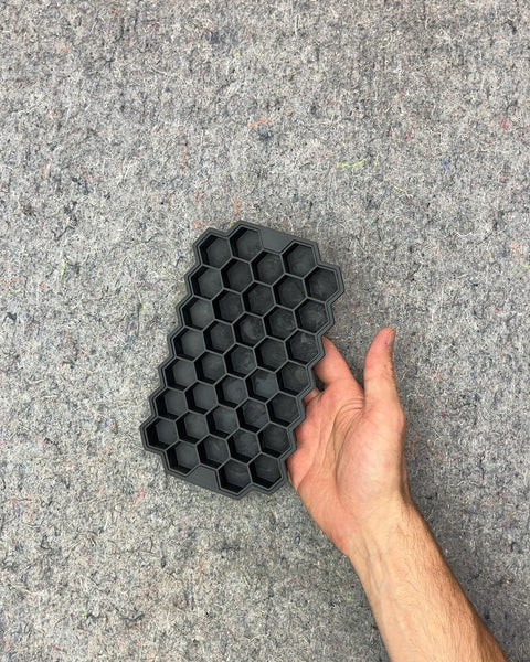 Black Hexagon Silicone Ice Cube Tray