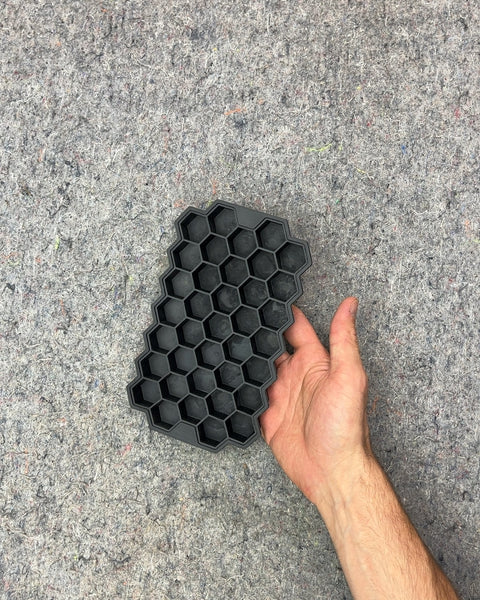Black Hexagon Silicone Ice Cube Tray
