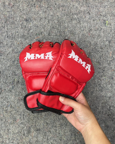 Red MMA Training Gloves