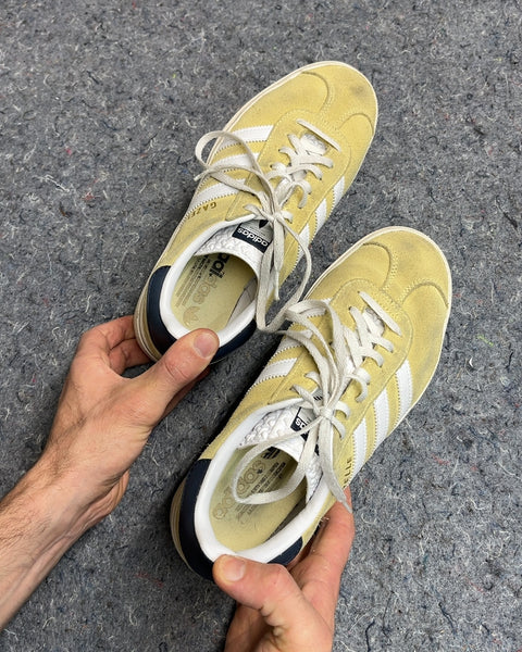 Adidas Gazelle Yellow Platform Sneakers, Size US 8.5 W or EU 40 2/3
