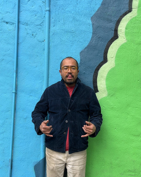 Vintage Workwear Corduroy Jacket With Sherpa Lining, Size L But Really More Like A M