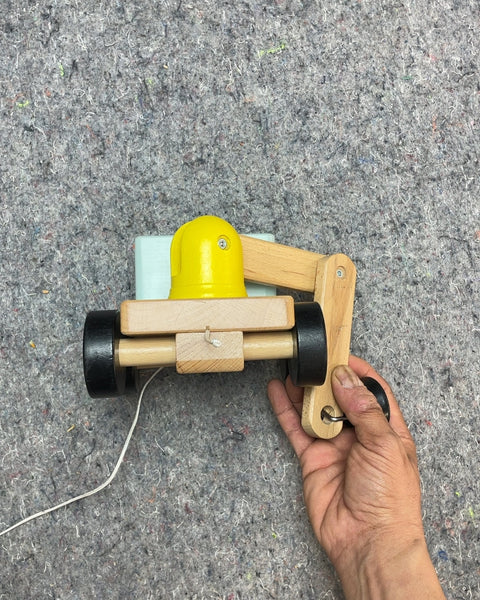 Wooden Crane Truck Toy