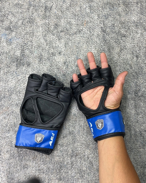 RDX Blue MMA Training Gloves, 4oz