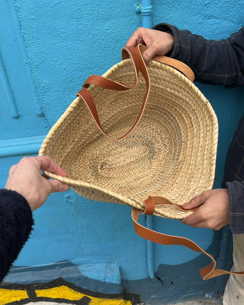 Woven Straw Tote Bag