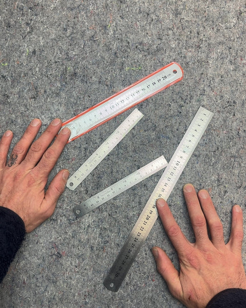 Metal Rulers, Set of 4