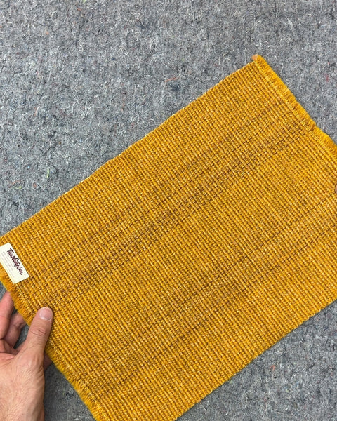 Pretty Mustard Yellow Woven Placemat, 12x15"
