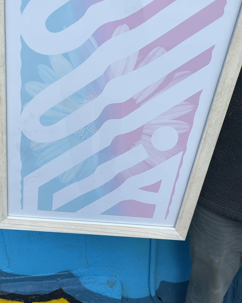 Abstract "Julia" Wall Art Framed, 20x27"