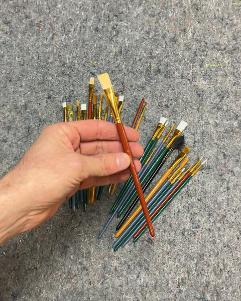 Assorted Artist Paint Brushes