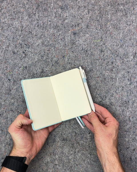 Light Blue Mini Notebook with Pen