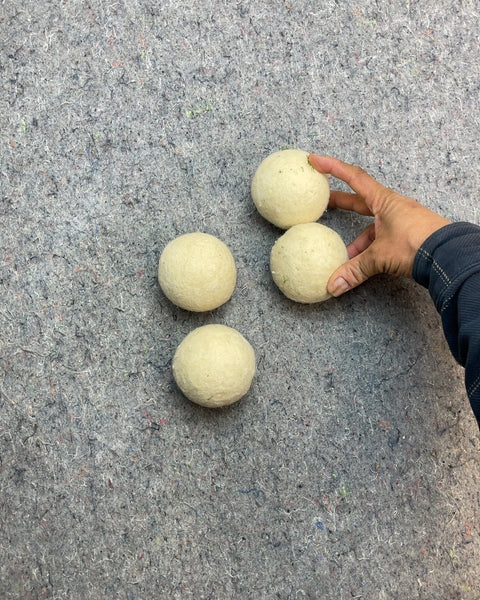 Wool Dryer Balls, Set of 4