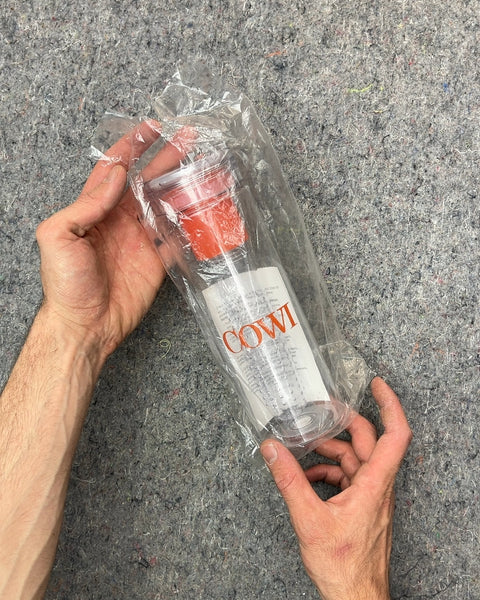 Cowi Clear Plastic Water Bottle with Infuser