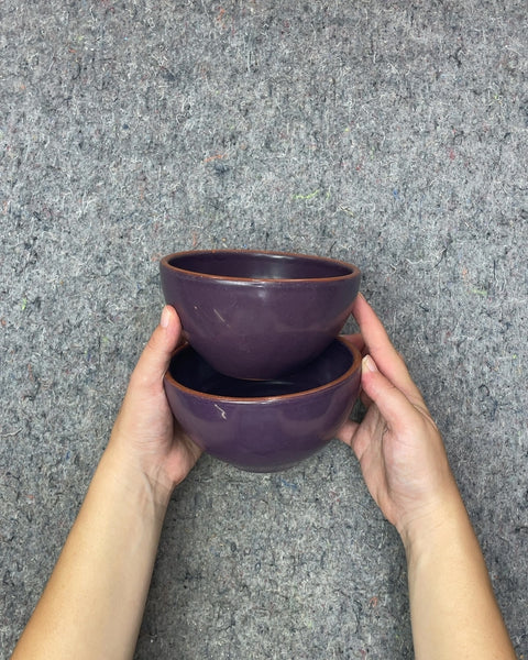 BF Purple Ceramic Bowls