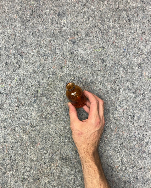 Small Amber Glass Bottle