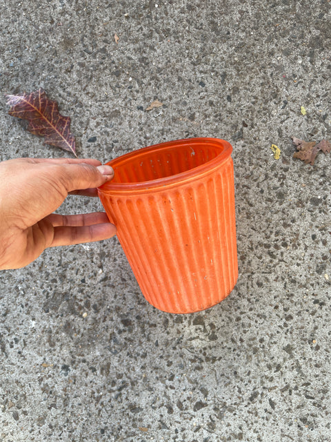 Fun Orange Glass Vase