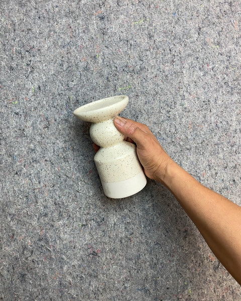 Speckled Ceramic Candle Holder